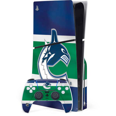 NHL Vancouver Canucks Jersey PS5 Slim Disk Bundle Skin