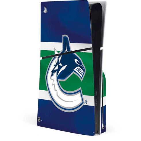 NHL Vancouver Canucks Jersey PS5 Slim Disk Console Skin