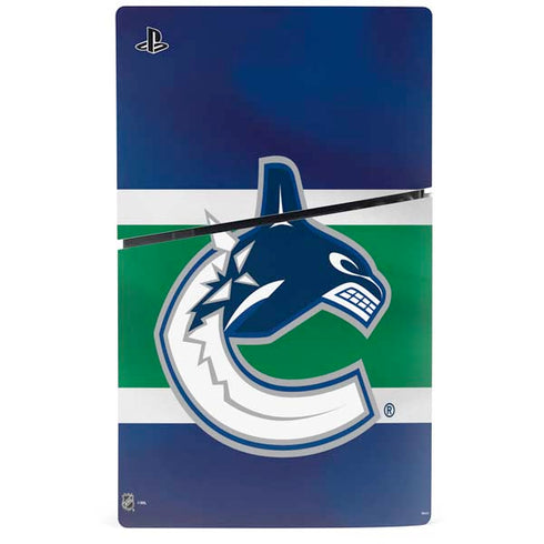 NHL Vancouver Canucks Jersey PS5 Slim Disk Console Skin
