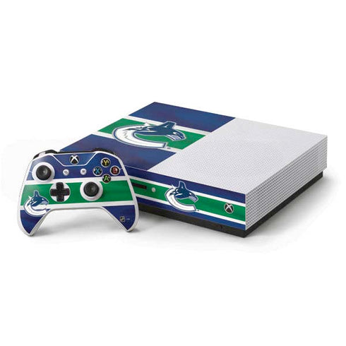 NHL Vancouver Canucks Jersey Xbox One S Console and Controller Bundle Skin