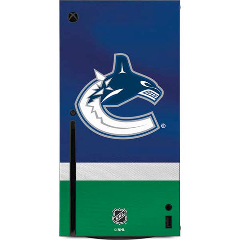 NHL Vancouver Canucks Jersey Xbox Series X Console Skin