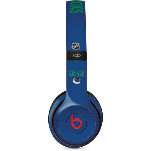 NHL Vancouver Canucks Lineup Beats Solo 2 Wireless Skin