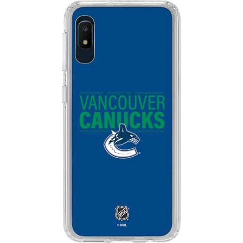 NHL Vancouver Canucks Lineup Galaxy A10e Clear Case