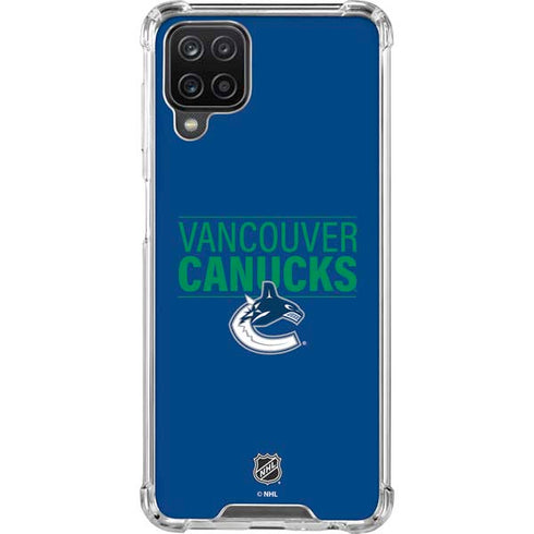 NHL Vancouver Canucks Lineup Galaxy A12 Clear Case