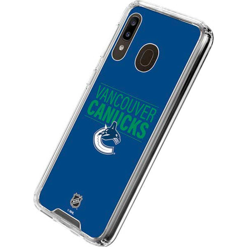 NHL Vancouver Canucks Lineup Galaxy A30 Clear Case