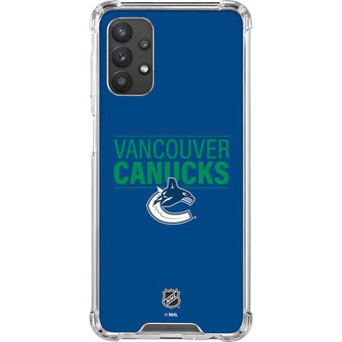 NHL Vancouver Canucks Lineup Galaxy A32 5G Clear Case