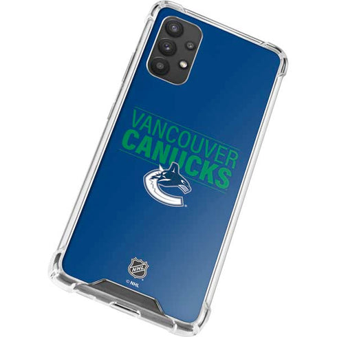 NHL Vancouver Canucks Lineup Galaxy A32 5G Clear Case
