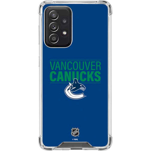 NHL Vancouver Canucks Lineup Galaxy A52 5G Clear Case