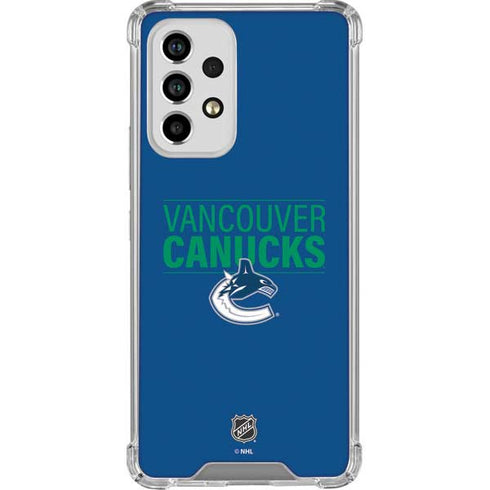 NHL Vancouver Canucks Lineup Galaxy A53 5G Clear Case