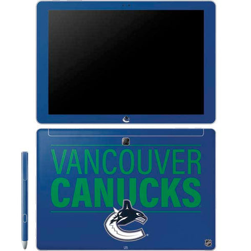 NHL Vancouver Canucks Lineup Galaxy Book 12in Skin
