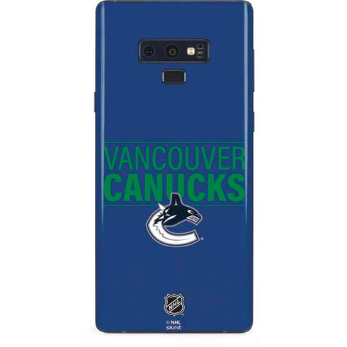 NHL Vancouver Canucks Lineup Galaxy Note 9 Skin