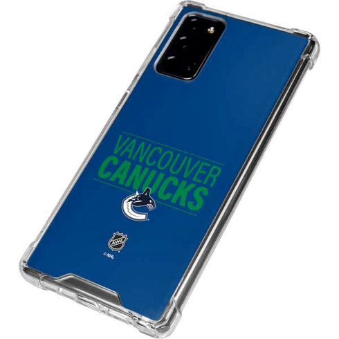 NHL Vancouver Canucks Lineup Galaxy Note20 5G Clear Case
