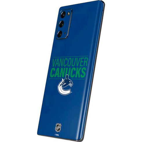 NHL Vancouver Canucks Lineup Galaxy Note20 5G Skin