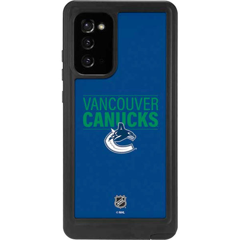 NHL Vancouver Canucks Lineup Galaxy Note20 5G Waterproof Case