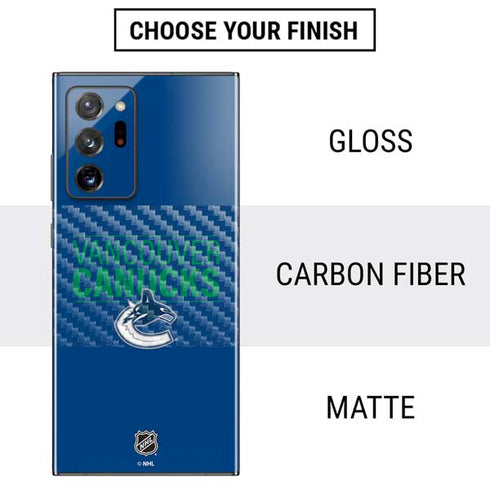 NHL Vancouver Canucks Lineup Galaxy Note20 Ultra 5G Skin