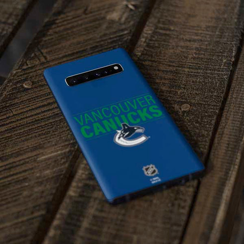 NHL Vancouver Canucks Lineup Galaxy S10 Skin