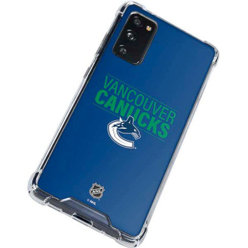 NHL Vancouver Canucks Lineup Galaxy S20 FE Clear Case
