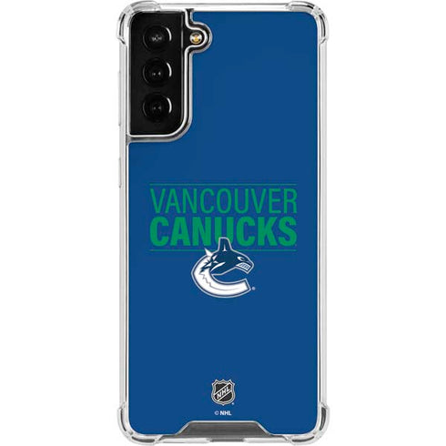 NHL Vancouver Canucks Lineup Galaxy S21 FE Clear Case