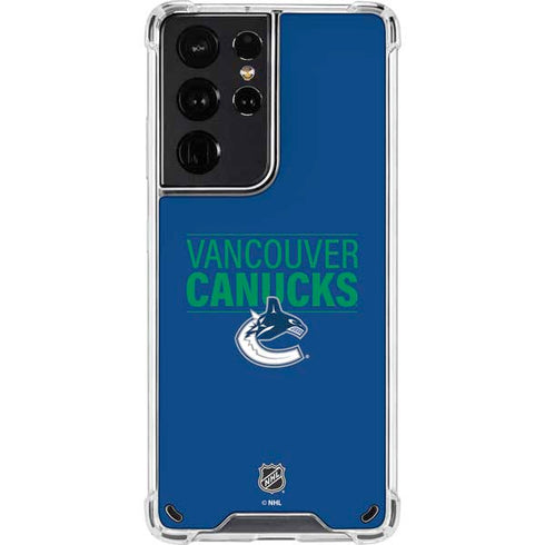 NHL Vancouver Canucks Lineup Galaxy S21 Ultra 5G Clear Case