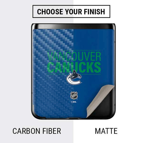 NHL Vancouver Canucks Lineup Galaxy Z Flip Skin