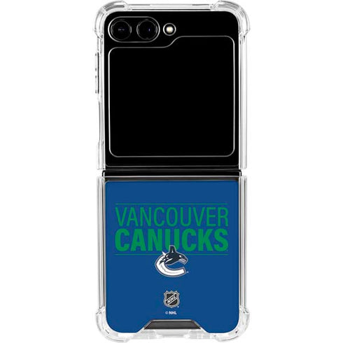 NHL Vancouver Canucks Lineup Galaxy Z Flip5 5G Clear Case