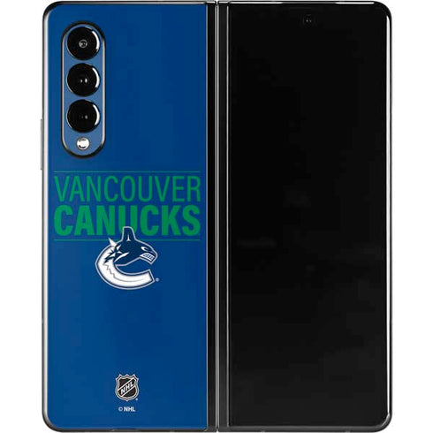 NHL Vancouver Canucks Lineup Galaxy Z Fold3 5G Skin