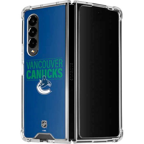 NHL Vancouver Canucks Lineup Galaxy Z Fold4 5G Clear Case
