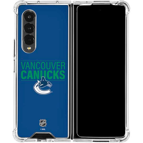 NHL Vancouver Canucks Lineup Galaxy Z Fold4 5G Clear Case
