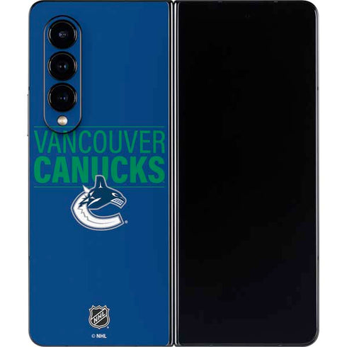 NHL Vancouver Canucks Lineup Galaxy Z Fold4 5G Skin