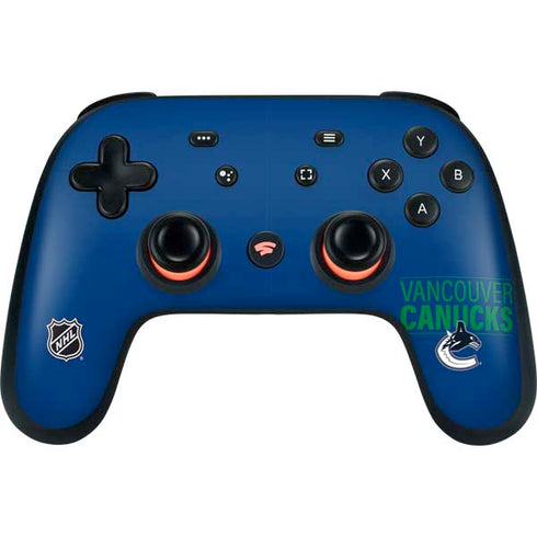 NHL Vancouver Canucks Lineup Google Stadia Controller Skin