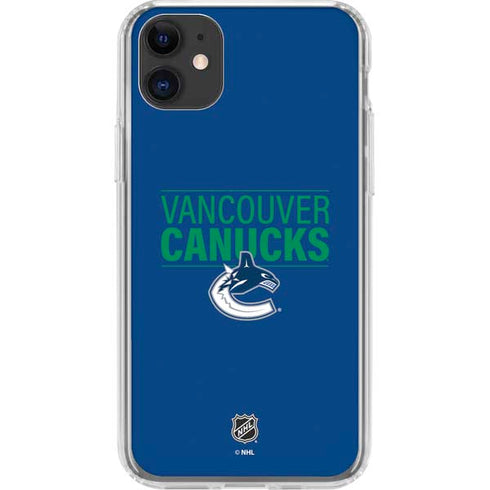 NHL Vancouver Canucks Lineup iPhone 11 Clear Case