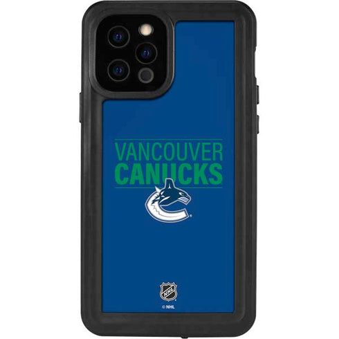 NHL Vancouver Canucks Lineup iPhone 12 Pro Waterproof Case