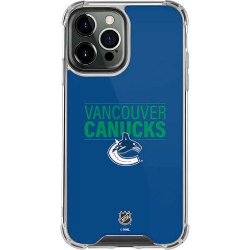 NHL Vancouver Canucks Lineup iPhone 14 Pro Max Clear Case