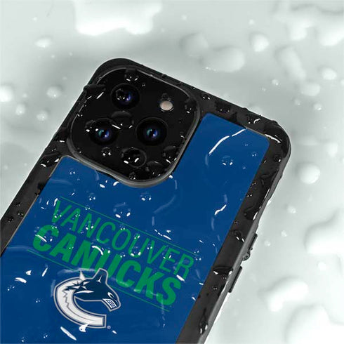 NHL Vancouver Canucks Lineup iPhone 14 Pro Max Waterproof Case
