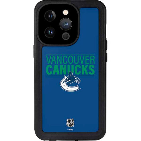 NHL Vancouver Canucks Lineup iPhone 14 Pro Waterproof Case