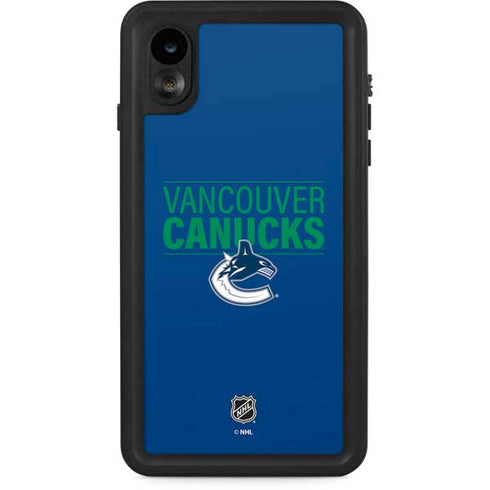 NHL Vancouver Canucks Lineup iPhone XR Waterproof Case