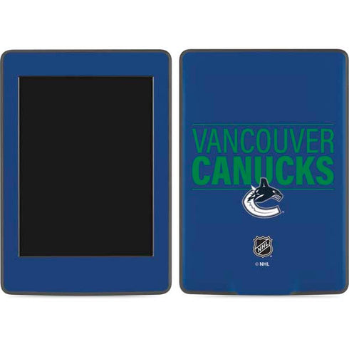 NHL Vancouver Canucks Lineup Amazon Kindle Skin