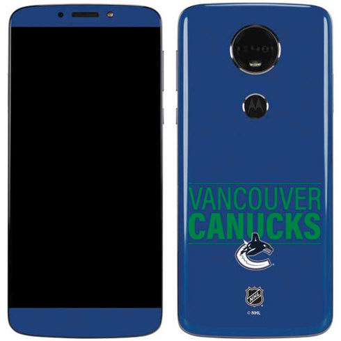 NHL Vancouver Canucks Lineup Moto E5 Plus Skin
