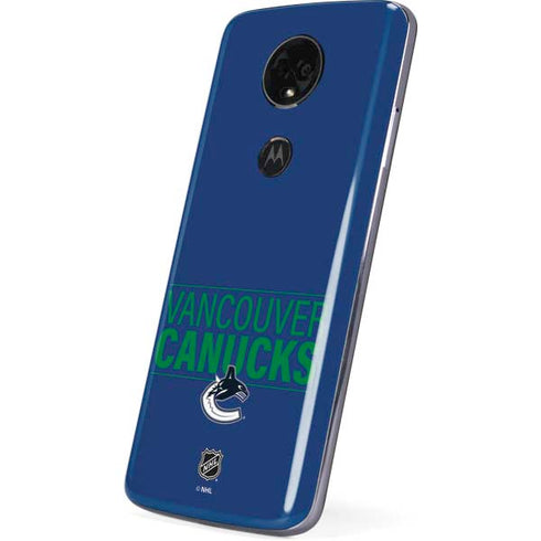 NHL Vancouver Canucks Lineup Moto E5 Plus Skin