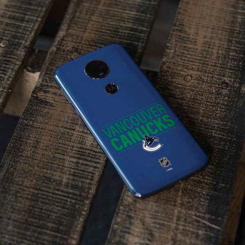 NHL Vancouver Canucks Lineup Moto E5 Plus Skin