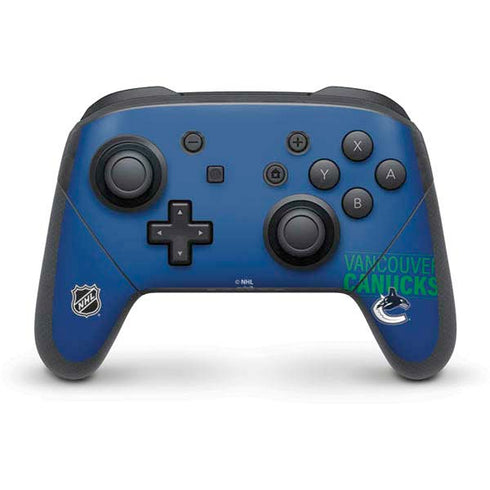 NHL Vancouver Canucks Lineup Nintendo Switch Pro Controller Skin