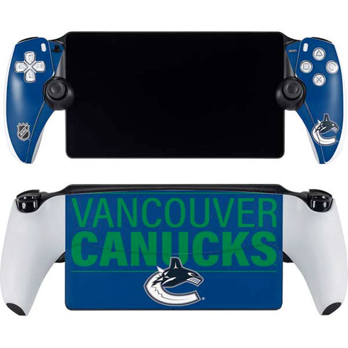 NHL Vancouver Canucks Lineup PlayStation Portal Remote Player Skin