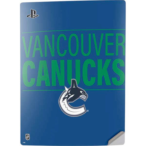 NHL Vancouver Canucks Lineup PS5 Digital Edition Console Skin