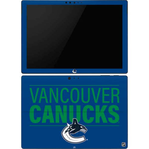 NHL Vancouver Canucks Lineup Surface Pro 6 Skin