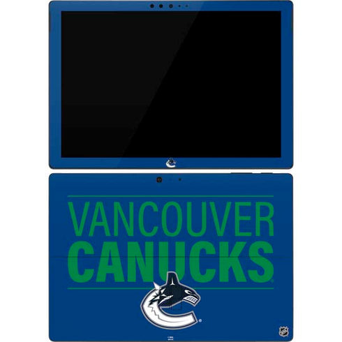 NHL Vancouver Canucks Lineup Surface Pro 7 Skin