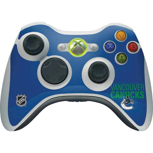 NHL Vancouver Canucks Lineup Xbox 360 Wireless Controller Skin