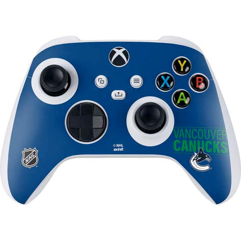 NHL Vancouver Canucks Lineup Xbox Series S Controller Skin