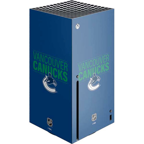 NHL Vancouver Canucks Lineup Xbox Series X Console Skin
