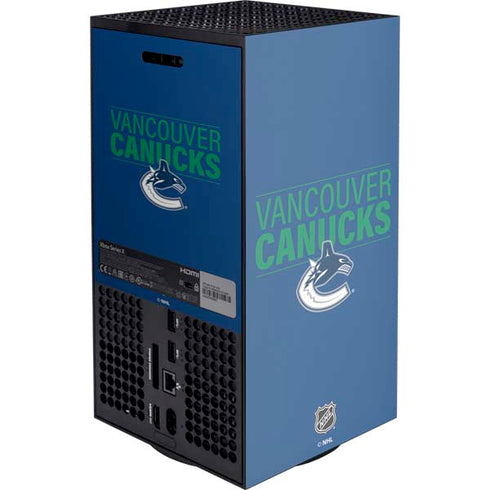 NHL Vancouver Canucks Lineup Xbox Series X Console Skin
