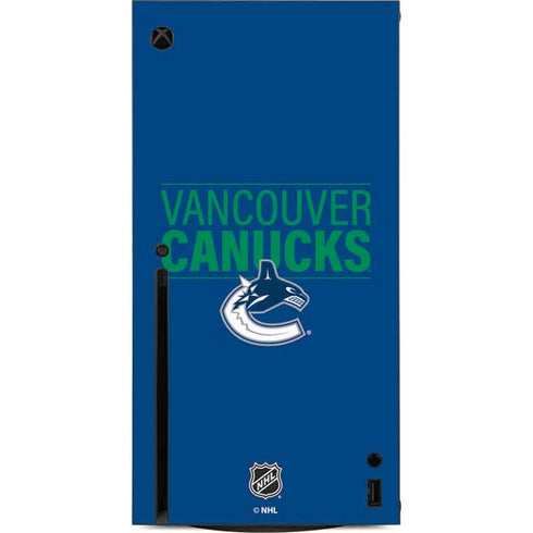 NHL Vancouver Canucks Lineup Xbox Series X Console Skin
